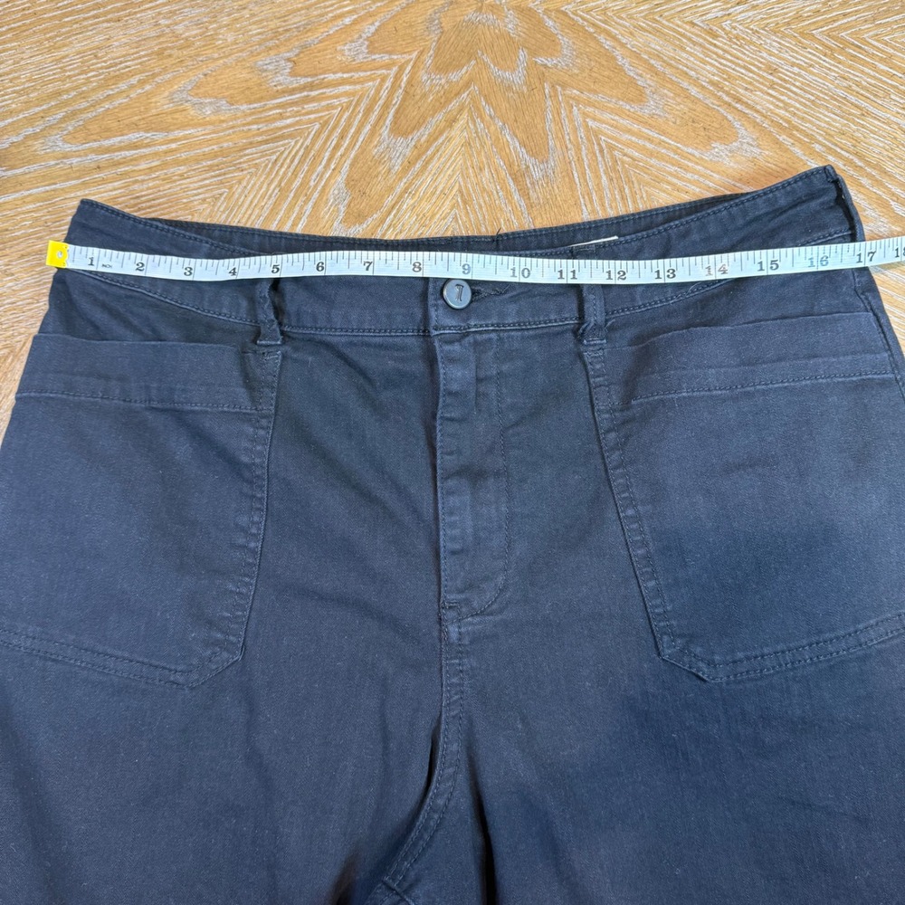 Pilcro Wide Leg Cropped Pants‎ Black Size 32 - Picture 7 of 10